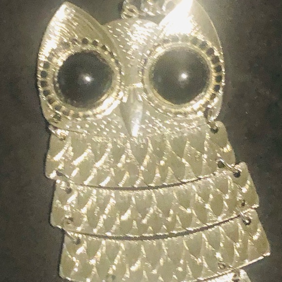 Vintage 1970s Owl Necklace - Picture 1 of 2
